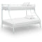 vidaXL Bunk Bed Frame without Mattress White Metal 140x200 cm/90x200 cm