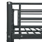 vidaXL Bunk Bed Frame without Mattress Black Metal 140x200 cm/90x200 cm