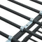 vidaXL Bunk Bed Frame without Mattress Black Metal 140x200 cm/90x200 cm