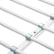 vidaXL Bunk Bed with Table without Mattress White Metal 90x200 cm