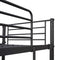 vidaXL Bunk Bed with Table without Mattress Black Metal 90x200 cm
