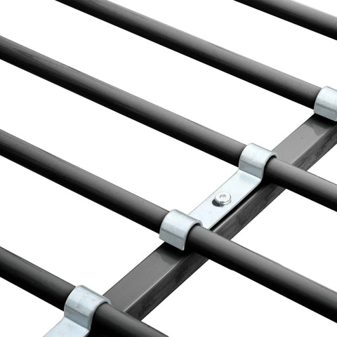 vidaXL Bunk Bed with Table without Mattress Grey Metal 90x200 cm