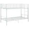 vidaXL Bunk Bed without Mattress White Metal 90x200cm