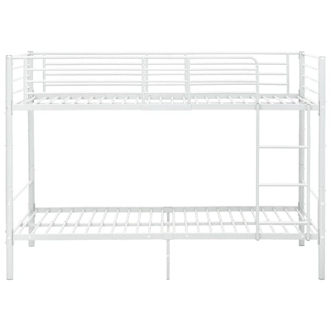 vidaXL Bunk Bed without Mattress White Metal 90x200cm
