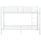 vidaXL Bunk Bed without Mattress White Metal 90x200cm