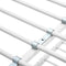 vidaXL Bunk Bed without Mattress White Metal 90x200cm