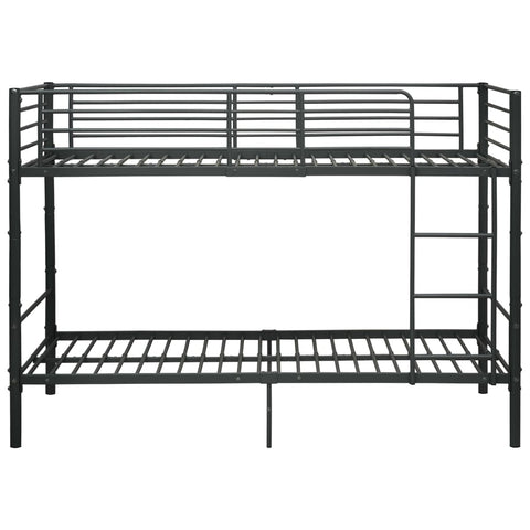 vidaXL Bunk Bed without Mattress Black Metal 90x200cm