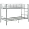 vidaXL Bunk Bed without Mattress Grey Metal 90x200 cm