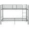 vidaXL Bunk Bed without Mattress Grey Metal 90x200 cm