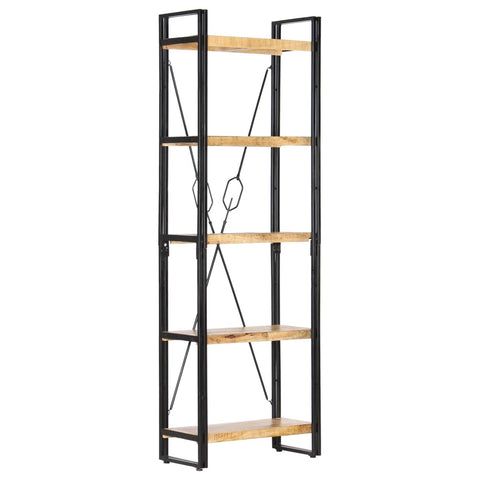 vidaXL 5-Tier Bookcase 60x30x180 cm Solid Mango Wood