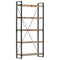 vidaXL 5-Tier Bookcase 90x30x180 cm Solid Reclaimed Wood