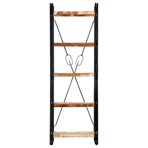 vidaXL 5-Tier Bookcase 60x30x180 cm Solid Reclaimed Wood