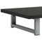 vidaXL Two Piece Bathroom Furniture Set Ceramic Black