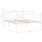 vidaXL Bed Frame without Mattress with Slatted Base White Metal 180x200 cm Super King
