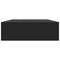 vidaXL Floating Wall Shelf with Drawer Black 48x25x8 cm