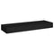 vidaXL Floating Wall Shelf with Drawer Black 80x25x8 cm