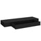 vidaXL Floating Wall Shelf with Drawer Black 80x25x8 cm