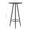 vidaXL 5 Piece Bar Set Plastic Black