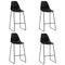 vidaXL 5 Piece Bar Set Plastic Black