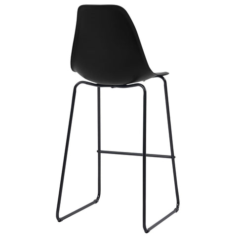 vidaXL 5 Piece Bar Set Plastic Black