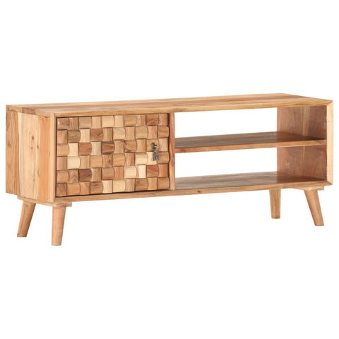 vidaXL TV Cabinet 100x35x40 cm Solid Acacia Wood