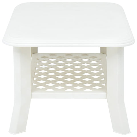 vidaXL Coffee Table White 90x60x46 cm Plastic