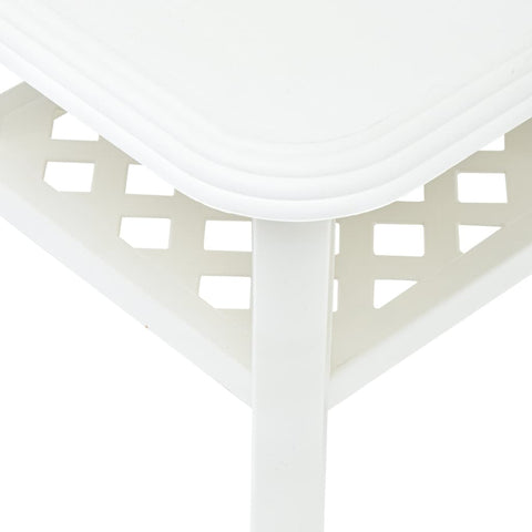 vidaXL Coffee Table White 90x60x46 cm Plastic