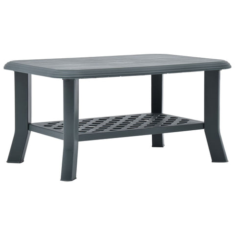 vidaXL Coffee Table Green 90x60x46 cm Plastic
