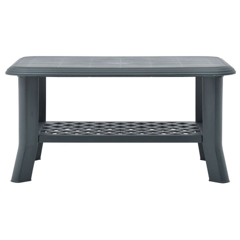 vidaXL Coffee Table Green 90x60x46 cm Plastic