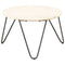 vidaXL Coffee Table White 65x65x42 cm Real Stone with Marble Texture