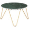 vidaXL Coffee Table Green 65x65x42 cm Real Stone with Marble Texture