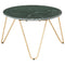 vidaXL Coffee Table Green 65x65x42 cm Real Stone with Marble Texture