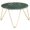 vidaXL Coffee Table Green 65x65x42 cm Real Stone with Marble Texture