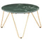 vidaXL Coffee Table Green 65x65x42 cm Real Stone with Marble Texture