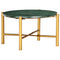 vidaXL Coffee Table Green 60x60x35 cm Real Stone with Marble Texture