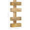 vidaXL Magazine Wall Rack 30x11x72 cm Solid Mango Wood