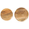 vidaXL Round Side Tables 2 pcs Solid Mango Wood and Steel