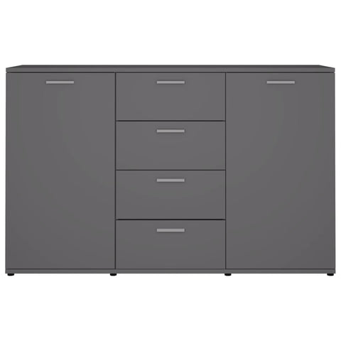 vidaXL Sideboard Grey 120x35.5x75 cm Engineered Wood
