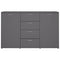 vidaXL Sideboard Grey 120x35.5x75 cm Engineered Wood