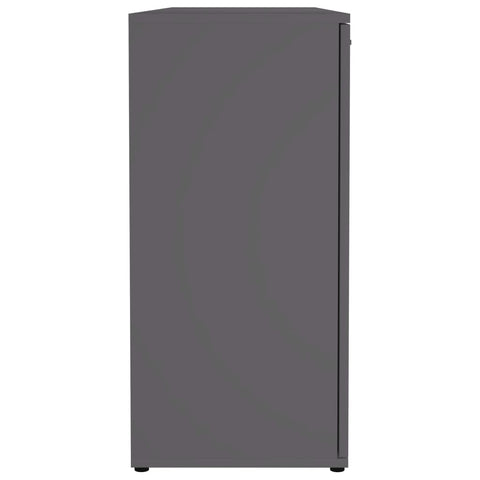 vidaXL Sideboard Grey 120x35.5x75 cm Engineered Wood