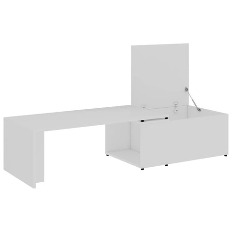 vidaXL Coffee Table White 150x50x35 cm Engineered Wood