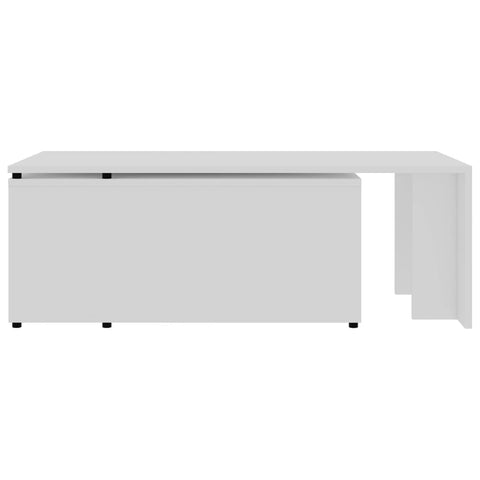 vidaXL Coffee Table White 150x50x35 cm Engineered Wood