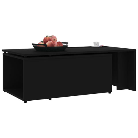 vidaXL Coffee Table Black 150x50x35 cm Engineered Wood