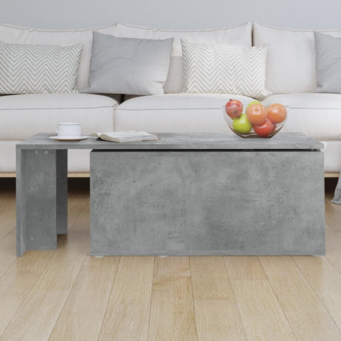 vidaXL Coffee Table Concrete Grey 150x50x35 cm Engineered Wood