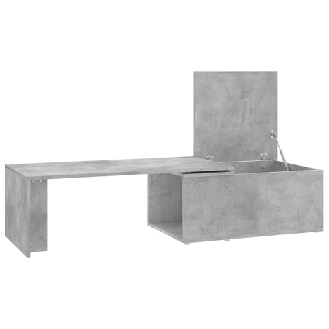 vidaXL Coffee Table Concrete Grey 150x50x35 cm Engineered Wood
