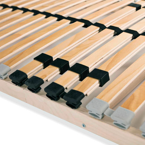 vidaXL Slatted Bed Bases without Mattress 2 pcs with 28 Slats 70x200 cm