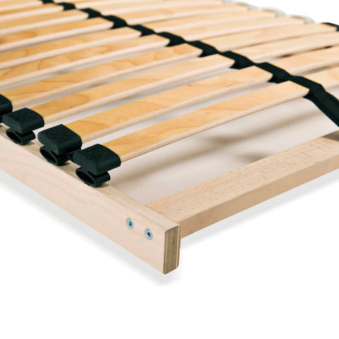 vidaXL Slatted Bed Bases without Mattress 2 pcs with 28 Slats 70x200 cm