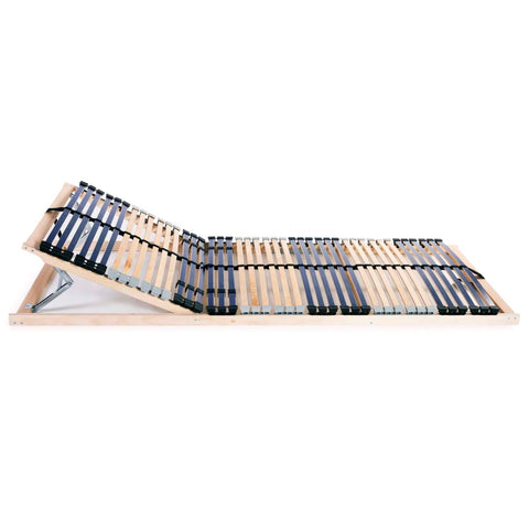 vidaXL Slatted Bed Bases without Mattress 2 pcs with 42 Slats 90x200 cm
