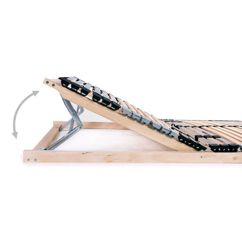 vidaXL Slatted Bed Bases without Mattress 2 pcs with 42 Slats 90x200 cm