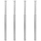 vidaXL Telescopic Table Legs 4 pcs Brushed Nickel 710 mm-1100 mm